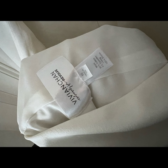 Revolve White Low Cut Mini Dress - Picture 5 of 5